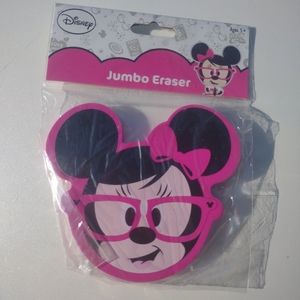 NEW Disney Minnie Mouse Pink Jumbo Eraser
